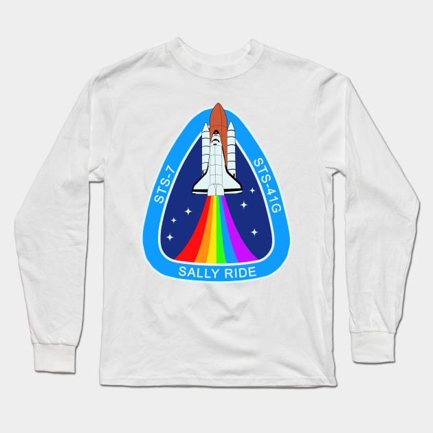 Sally Ride Mission Patch Long Sleeve T-Shirt by ally1021